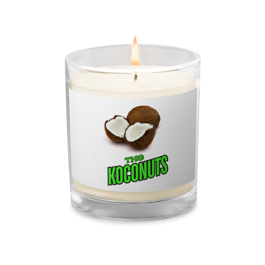 LIMITED EDITION KOCONUTS GLASS JAR SOY WAX CANDLE !!